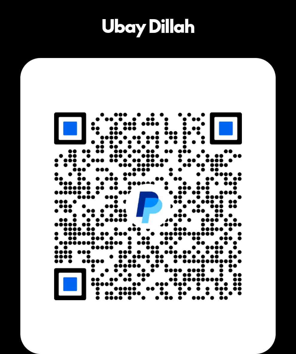 PayPal QR Code - Ubay Dillah